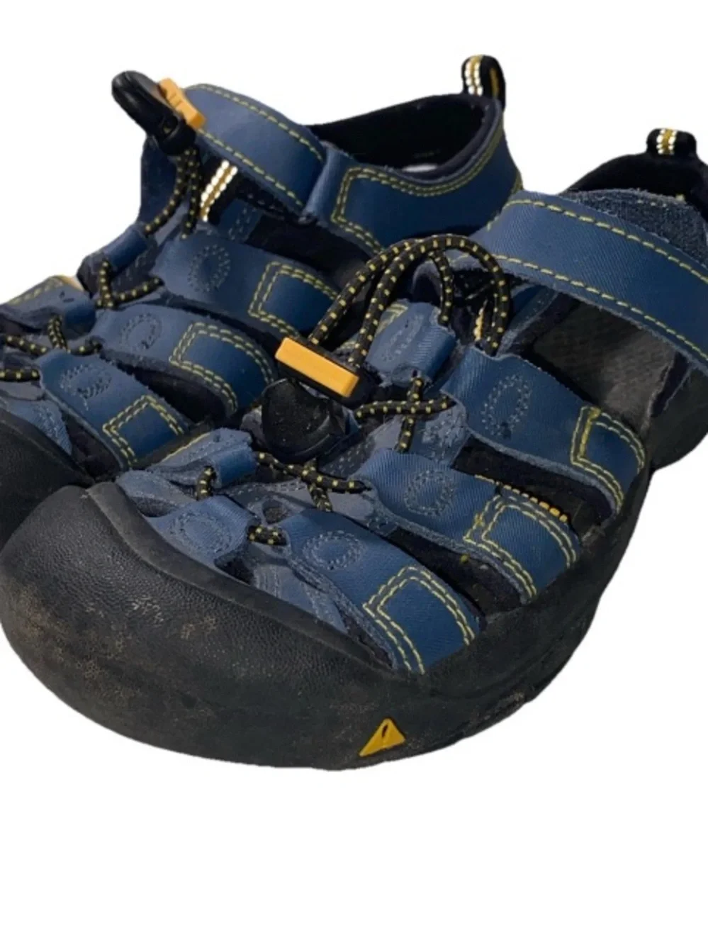 GOOD Keen Newport H2 Sandals Shoes Kids Size 4 Blue Waterproof Hiking Closed Toe